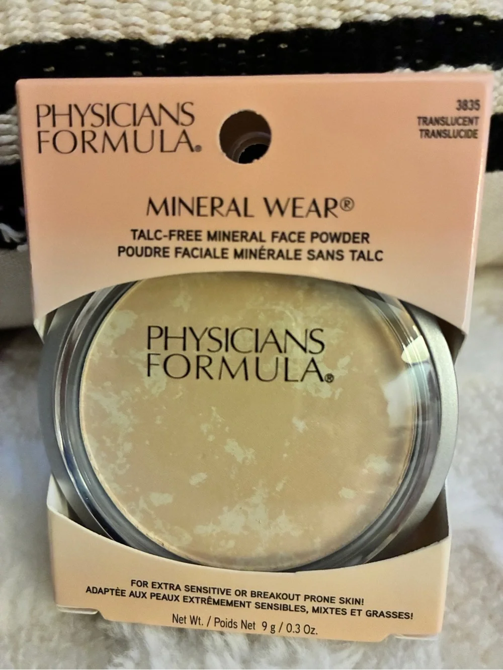 Physicians Formula Mineral Wear Translucent 3835 Talc-Free Face Powder, NEW $13